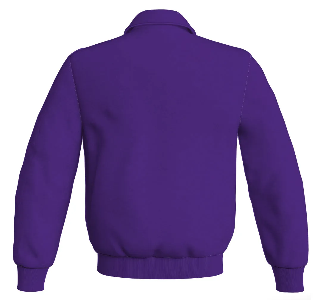 Letterman Baseball Bomber Classic Satin Jacket Sports Wear Purple